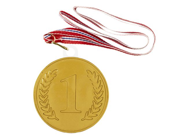 Sjokolademedalje med snor (10)