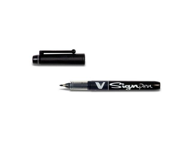 Fiberpenn PILOT V-Signpen 0,6 sort
