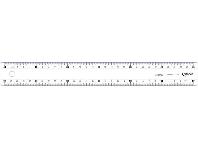 Linjal MAPED plast 30 cm