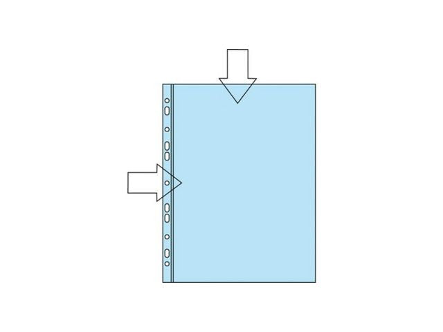 Plastlomme BANTEX A4 L-åpn. 100my (100)