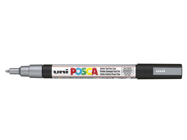 Paintmarker UNI Posca PC-3M sølv