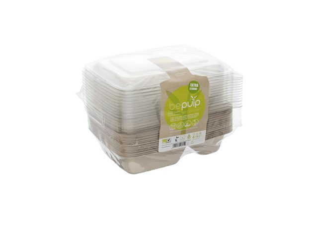 Mikrobeger bagasse m/lokk 2R 750ml (15)