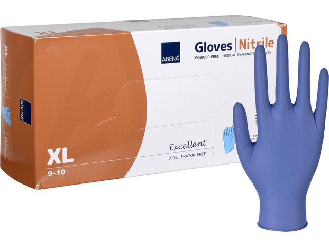 Nitrilhanske ABENA aksel.fri XL blå(200)