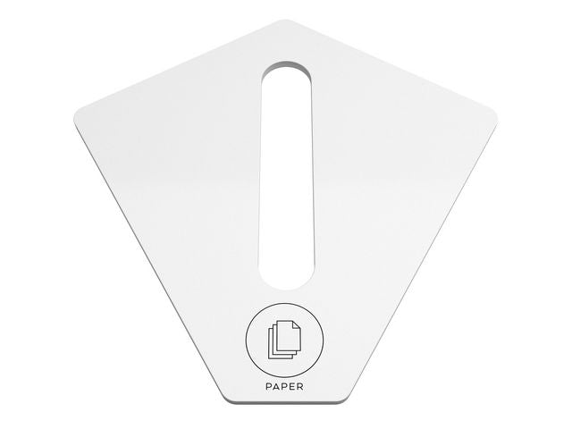 Lokk KITE for papir, hvit