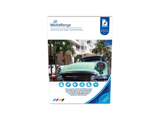 Fotopapir MEDIARANGE glossy A4 180g (50)