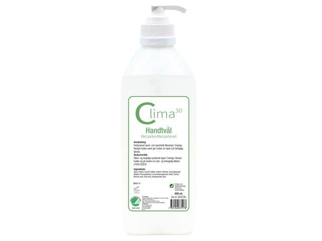 Håndsåpe CLIMA30 m/pumpe m/parfyme 0,6L