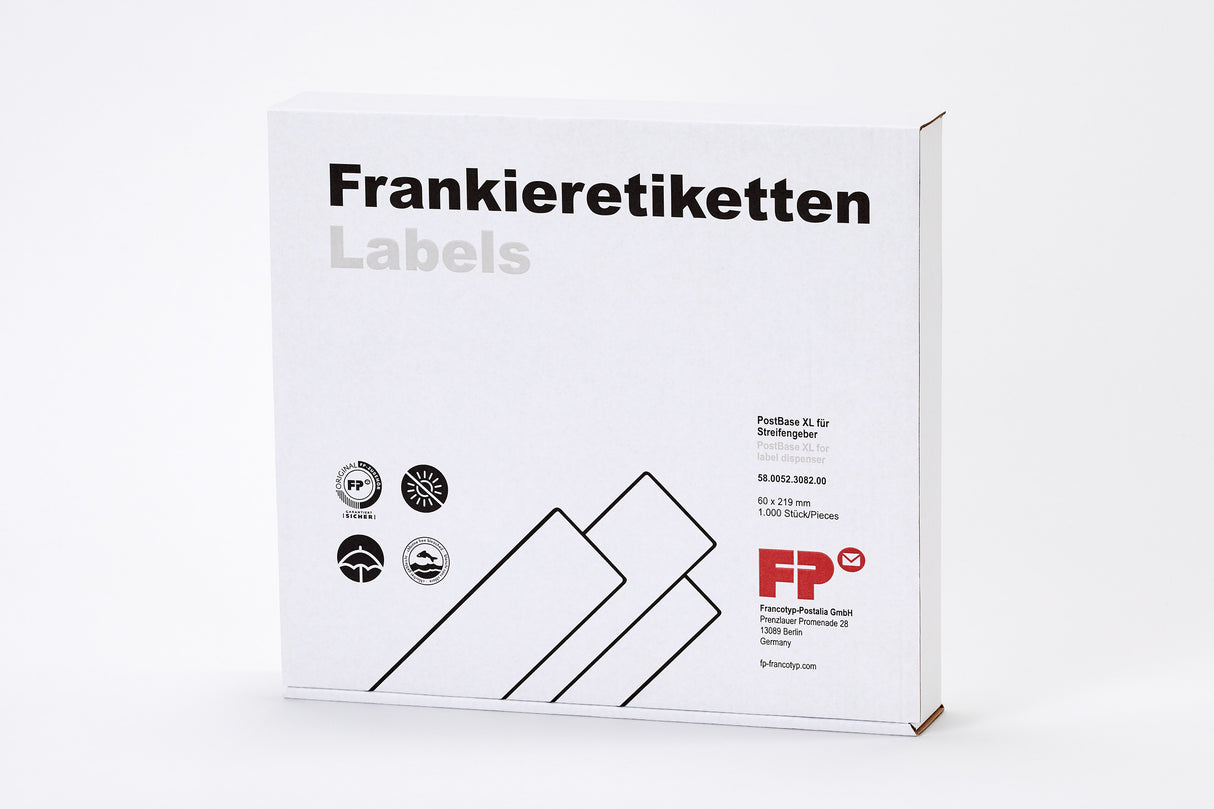 XL frankeringsetiketter for PostBase