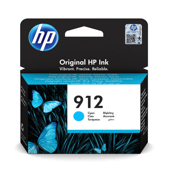 HP 912 Cyan Ink Cartridge 3YL77AE#NE1